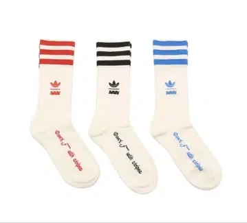 adidas by Avavav CREW SOCKS 3 PACK 3색 세트