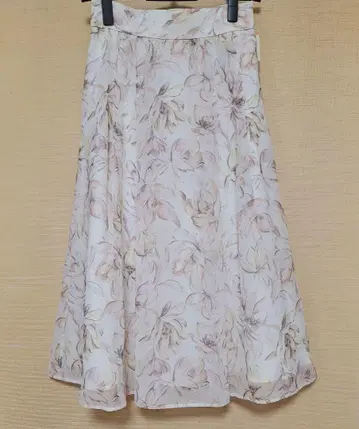 새상품 Misch Masch 플라워 프린트 플레어 스커트 M 핑크
