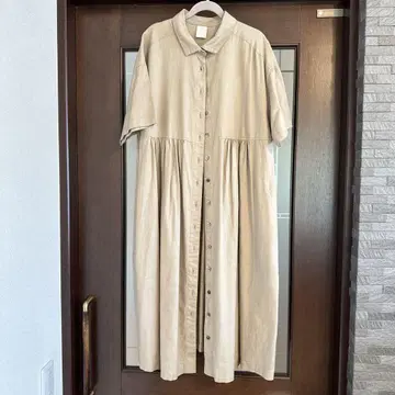 바스코 Basco 린넨 30% 혼방 셔츠 원피스