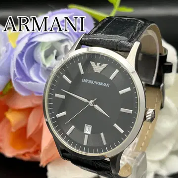작동 손목시계 ARMANI 아르마니 벨트 새상품 새 배터리 데이트 H87