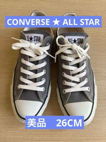 새상품급 CONVERSE ALL STAR 차콜 그레이 스니커즈 26cm