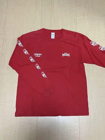 tokyo indians 롱T 소매 로고 RED L