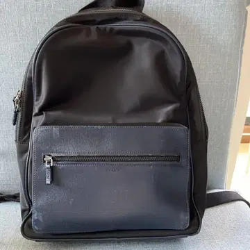 FURLA 풀라 백팩 나일론 가죽 네이비