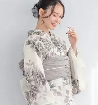 새상품 유카타 수국