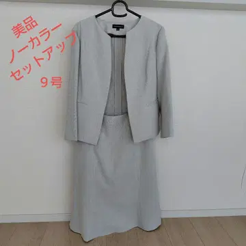 ESPRITMUR 라이트 그레이 스커트 셋업 사이즈 9