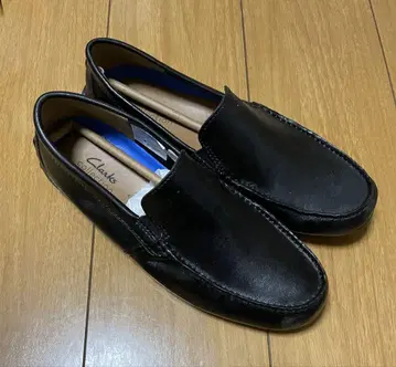 Clarks 드라이빙 슈즈 Markman Plain 블랙 25cm