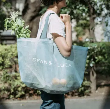 DEAN & DELUCA 토트백 라이트 블루 대