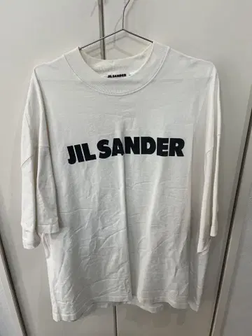 JIL SANDER 로고 티셔츠 화이트 반팔
