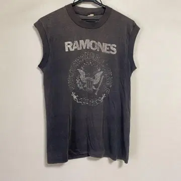 80s 빈티지 SCREEN STARS RAMONES 슬리브리스 티셔츠