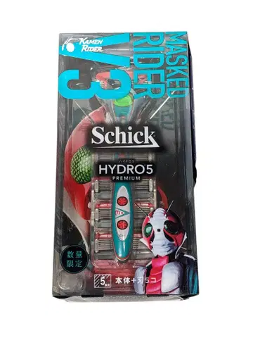 Schick 하이드로5 프리미엄 가면라이더V3 홀더 멘코