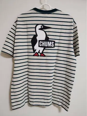새상품 XXL CHUMS 참스 반팔 티셔츠 Booby 로고 남성용