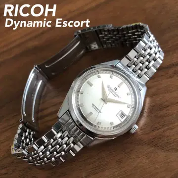 [RICOH] 다이나믹 에스코트 달력 수동 와인딩 실버