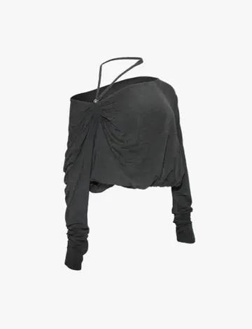 THEREDTHREAD S slouchy strap tops gray