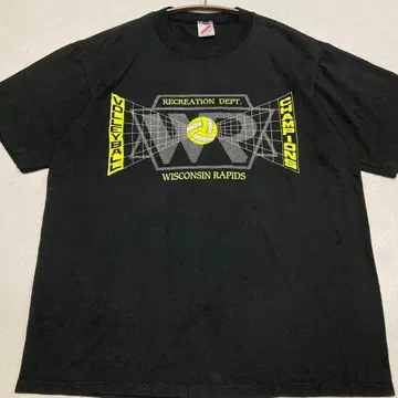 90s JERZEES 저지스 VOLLEYBALL 프린트 티셔츠