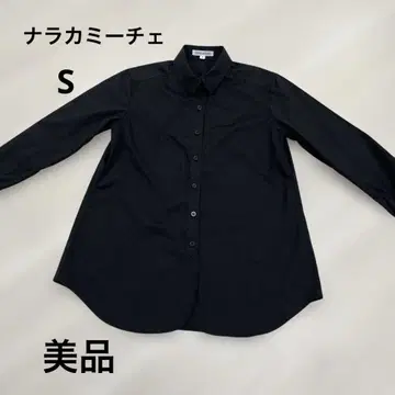 나라 까미체 블랙 블라우스