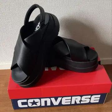 컨버스 츄이 PC 샌들 통굽 26cm 블랙 Converse
