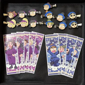 닌타마 란타로 앞머리 클립 롱 스티커