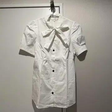 아녜스베 보우타이 블라우스