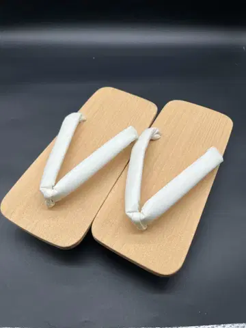 미사용 시라하나오 고급 게다 남성용 일본 의류 기모노 밑창 25cm