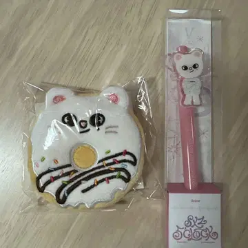 [미개봉 새상품] SKZOO 도넛 모양 거울 볼펜 지니레트