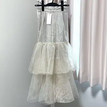 rienda 프릴 캉캉 스커트 S 베이지