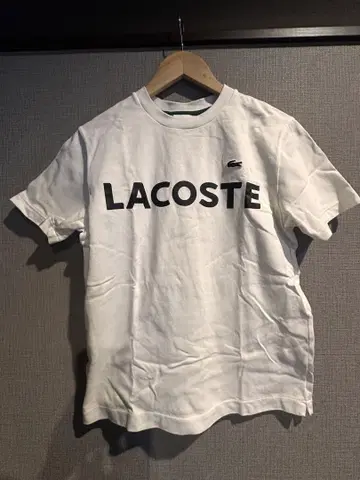 LACOSTE 릴랙스 핏 T셔츠 US XS 화이트