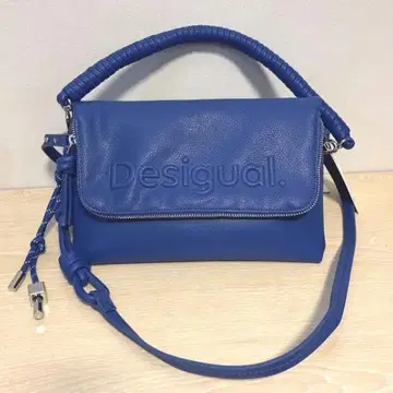 Desigual 파랑 인조 가죽 숄더백 [새상품 미사용]
