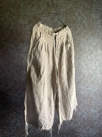 'Inhale' 3-Tuck 와이드 팬츠 Japanese Linen