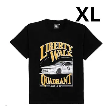 T391-BK LB x QUADRANT Tee Black
