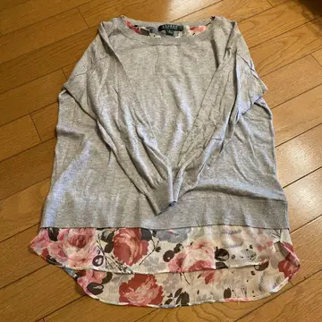 LAUREN RALPH LAUREN 꽃무늬 레이어드 티셔츠 S 니트