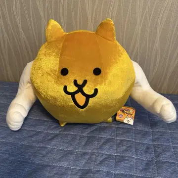 냥코 대전쟁 BIG 봉제 인형 금 고양이 빌더 택 포함 새상품