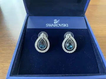 Swarovski 파란색 크리스탈 귀걸이