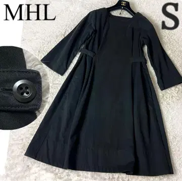 17 마가렛호웰 MHL 롱 원피스 버튼 블랙 S