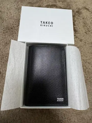 TAKEO KIKUCHI 접이식 지갑 블랙