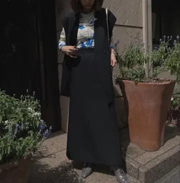 ameri OTONA WRAP VEST SET UP DRESS