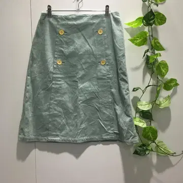 SONIA RYKIEL 코듀로이 스커트 그린 40 L