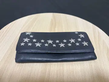 장지갑 지미추 JIMMY CHOO 블랙 별 스터드 하자 있음, 박스 없음
