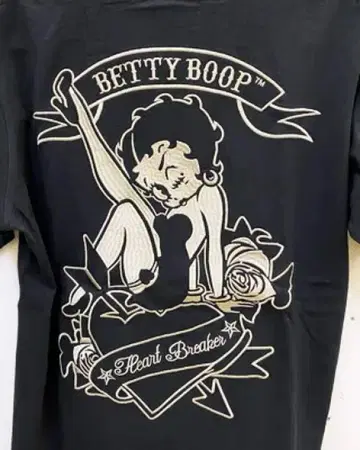 Betty Boop 자수 롱T