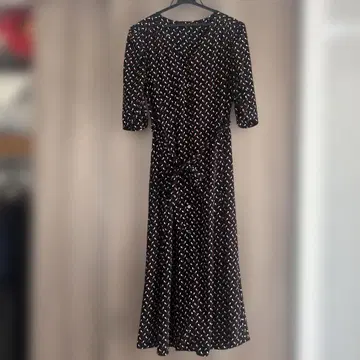 스트로베리 필드 기하학 무늬 리본 원피스