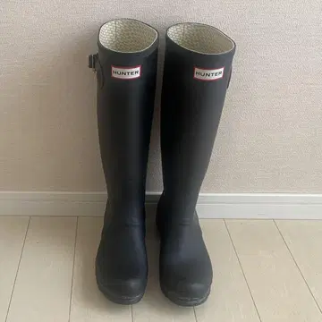 HUNTER UK4 23~23.5cm 레인부츠 장화 블랙 헌터
