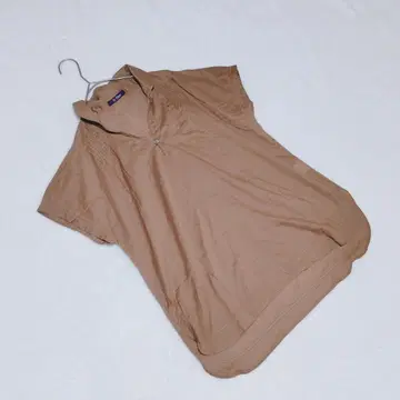 KN0259 [멜로즈 클레어] 셔츠 블라우스 [F] V넥 스몰 칼라