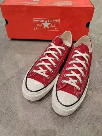 [미사용 새상품] 로우컷 레어 CT70 빨간색 ox 26.5cm