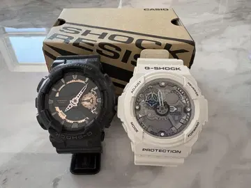 G-SHOCK 블랙 화이트 2점 세트