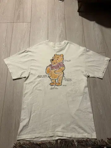 90년대 Hanes Disney 푸우 인체도 티셔츠