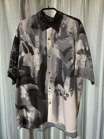 tk.TAKEO KIKUCHI EVANGELION 콜라보 반팔 셔츠