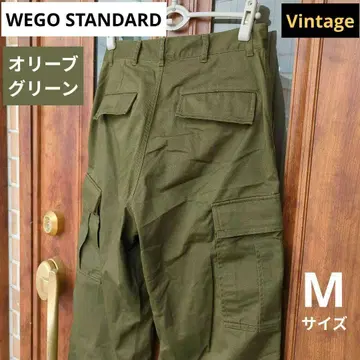 [ WEGO STANDARD ] 목수 카고 팬츠/와이드/M/카키색