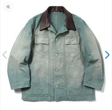 AURALEE ORGANIC COTTON DUCK BLOUSON 그린