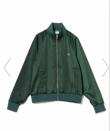 LACOSTE BEAMS 그린 새틴 자켓 M 사이즈
