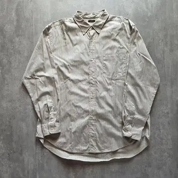 LENO BUTTON DOWN SHIRTS BEIGE STRIPE