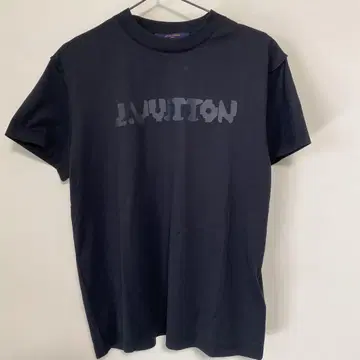 L.VUITTON 로고 티셔츠 블랙